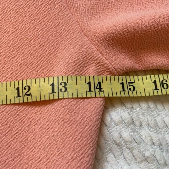 LulaRoe Two-Tone Fit & Flare Amelia Midi Dress Size XXS Light Peach & Slate Blue - Picture 6 of 8